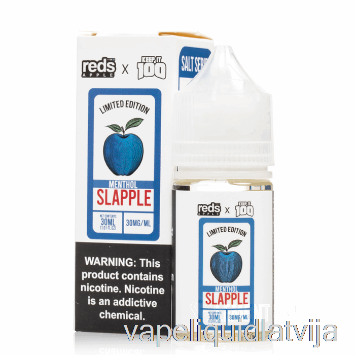 Slapple Mentols - 7 Apdullums X Turiet To 100 Sāļi - 30 Ml 30 Mg Vape šķidrums